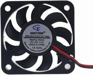 24V mini 5cm 50mm 50x50x10mm 2pin Brushless fan Cooling Cooler Fan 5010S