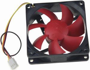 Red Leaf 12V 8cm 80mm 80x80x25mm 3pin Brushless fan Cooling Cooler Fan 8025S