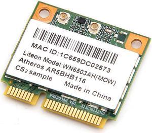 Atheros AR9832 AR5BHB116 2.4/5GHz  300Mbps 802.11n Wireless PCI-E Half Mini Card