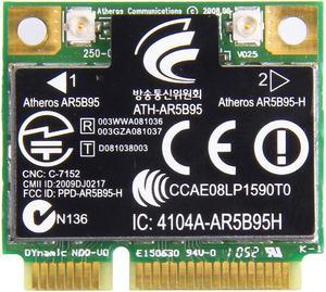 150Mbps Atheros AR5B95H AR9285 802.11B/G/N Mini PCI-E Wireless Wifi Card For HP