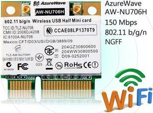 AzureWave AW-NU706H RT3070L 300Mbps Wifi 802.11 b/g/n Mini PCI-E Wireless Card