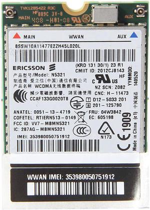Ericsson N5321GW Wireless 3G WWAN NGFF Card For IBM X230s X240 W540 FRU 04W3842
