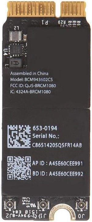 Bluetooth Wireless WiFi Card BCM943602CS For MacBook Pro Retina A1502 A1398