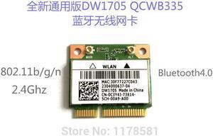 Atheros DW1705 Wireless 802.11N+Bluetooth 4.0 150Mbps Wifi Half Mini PCI-E Wlan card QCWB335 C3Y4J