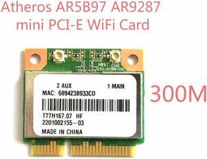 New Atheros AR5B97 802.11b/g/n PCI-E Half Size Network AR9287 300Mbps Wireless Wifi Mini PCIe Wlan Card for laptop notebook
