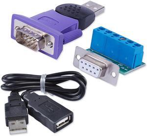 Z-TEK USB2.0 to RS422/485 USB to 485/422 converter adapter FT232 Chipset Separable Adapter 15KV ESD Protection win10 Industry
