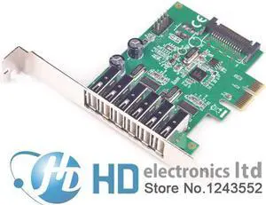 6 Ports USB 2.0 PCIE HUB CARD Renesas usb expansion USB 2.0 PCI-Express card (6 external Ports and 2 internal Ports)