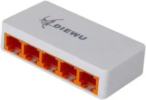 5 Ports Fast Ethernet RJ45 10/100Mbps  Network Switch Switcher Hub Desktop laptop,Portable Travel Lan Hub