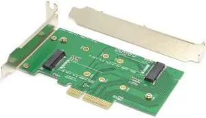 M.2 NGFF PCIe 4 LANE SSD to PCIE 3.0 x4 & NGFF to SATA Adapter for Samsung xp941 LITE-ON IT M6E With Low Profile Bracket