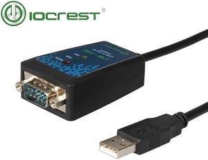 USB 2.0 to RS-232 Male (9-Pin) DB9 Serial Cable with FTDI Chipset Support Win10