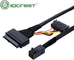 HD Mini-SAS (SFF-8643) to U.2 (SFF-8639) Cable for 2.5" NVMe SSD for Mining