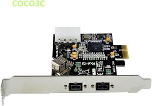  SEDNA - PCI-Express IEEE 1394b FireWire 3 Port Controller Card  (2 External + 1 Internal) : Electronics