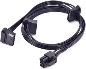 PCI-e 6Pin 1 to 3 Molex Peripheral 4Pin Power Supply Cable GPU 6 Pin to IDE for CORSAIR TX850M TX750M TX650M Modular PSU