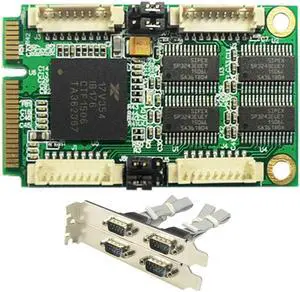 Mini PCIe 4 Serial ports Controller card mini PCI-e to DB9 RS232 adapter mini PCI-E COM Card XR17V354