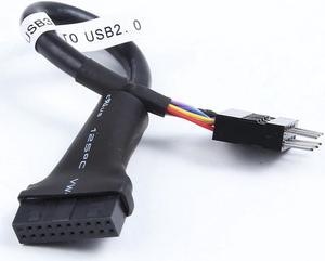 Desktop 19pin USB 3.0 Female header to 9pin USB 2.0 Male port Comversion Cable Motherboard 9 Pin Male to 20 Pin Female adapter