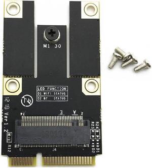 A Key M.2/NGFF Wlan Bluetooth Card to PCI-E Converter Adapter Card for PC Laptop New