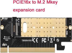 NVME  M.2 to PCIE3.0 16X PC high speed extension card MKEY NGFF SSD adapter card PCB  for MAC Linux Windows