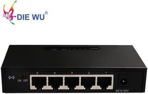 5 Ports RJ45 10/100Mbps Network Switch Hub Desktop LAN Hub Switch Full Half duplex Exchange