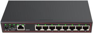 9 Port Fast Ethernet Switch 8 ports 100M +1 ports 1G switch VLAN Support Network switch