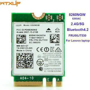 802.11AC 867Mbps WiFi Bluetooth 4.2 for Intel Wireless-AC 8260 8260NGW NGFF WI-FI  Wlan Card FRU 00JT530 For Thinkpad P50 T460S