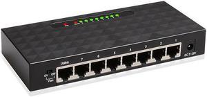 8 Port Gigabit Switch Desktop RJ45 Ethernet Switch 1000mbps Lan Hub switch 8 port Shell Plastic Network Switch US plug