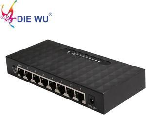 Network Switch 8 Ports 10/100Mbps Fast Ethernet Switch RJ45 Lan Hub with Vlan support SOHO switch Plug and Play