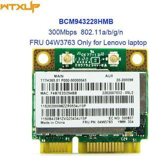 BCM943228HMB bcm43228 Dual Band 300mbps WIFI Wireless Bluetooth 4.0 MINI PCI-E Card FRU 04W3763 For Lenovo E430 E130 E435 E530