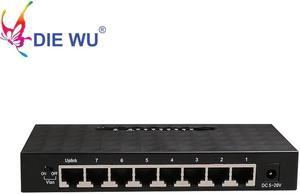 High Performance Ethernet Smart Switch 8 Ports 10/ 100 /1000 Mbps Gigabit Ethernet Network Switch Lan Hub