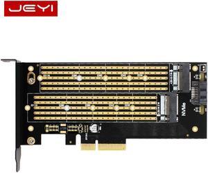 SK6 Server M.2 NVMe SSD NGFF TO PCIE X4 adapter M Key B Key dual add on card Suppor PCI Express3.0 2230-22110 All Size m.2