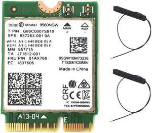 Dual-Band Wireless AC 9560 for Intel 9560ngw 802.11ac NGFF 2.4G / 5G 2x2 Wi-Fi Card Bluetooth 5.0 NGFF /M.2