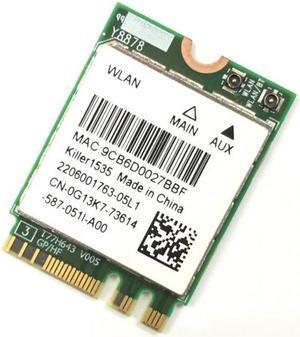 Wlan 2-in-1 Killer Wireless 1535 802.11 A/b/g/n/ac + Bluetooth 4.1 ; M.2 2230 Wifi Card Network 802.11ac 867mbps Ethernet