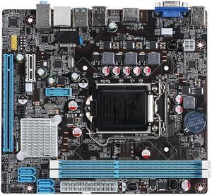 LGA 1155 DDR3 Computer Motherboard for Intel B75 Chip, Support Intel Second Generation / Third Generation Series CPU Black