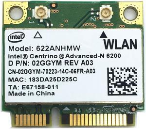 For Advanced-N Intel 6200 622ANHMW Dual Band (2.4 GHz and 5 GHz) 2x2 MINI PCI-E 300Mbps card