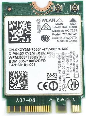 Carte WIFI + Bluetooth - Intel Dual-Band Wireless PCI-E- HP - 7265NGW AN