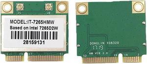 For Intel 7265 IT-7265HMW 7265D2W 802.11ac 300Mbps Dual Band MINI PCI-E WiFi Bluetooth 4.0 card for win 7/8/10