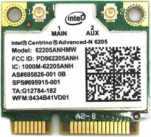 For 6205 Intel 62205ANHMW 802.11a/b/g/n 2.4G/5.0Ghz Wireless Mini PCI-E Card for EliteBook 8470p 8770W SPS 695915-001