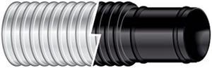 sierra international 1161201182b 11/8" x 9' bilgeflex black marine hose
