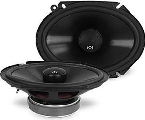 NVX 6 inch x 8 inch / 5 inch x 7 inch (Adapter Included) Professional Grade True 130 watt 2-Way Coaxial Car Speakers [V-Series] with Silk Dome Tweeters Set of 2 [VSP68]