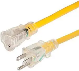 Marinco 14/3 Lighted Extension cord - Non-Locking - 15A - 50