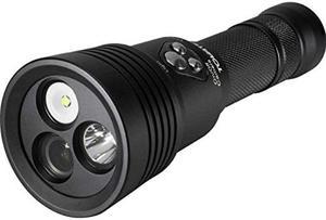 Tovatec MERA1080 1000 Lumen Divelight with Integrated 1080P HD Underwater Camera Black Compact