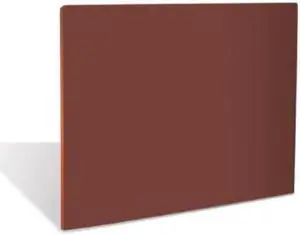 crestware PcB1520BR 15 by 20-Inch Polyethylene cutting Board in Brown, 1, Silver