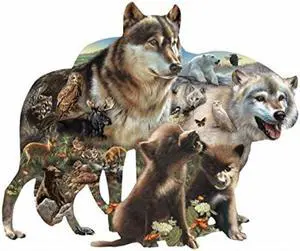 Wolf Pack 1000 Piece Shape Puzzle