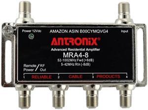 Antronix AMP MRA4-8/AC Broadband Cable TV Signal Booster With Power Supply