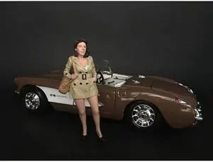 American Diorama 38195 Collectible Miniature Car Beige