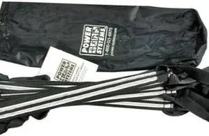 Power Systems Indoor Agility Ladder with 10 Stepping Areas, 15 Feet x 18 Inches, Black/White (30682)