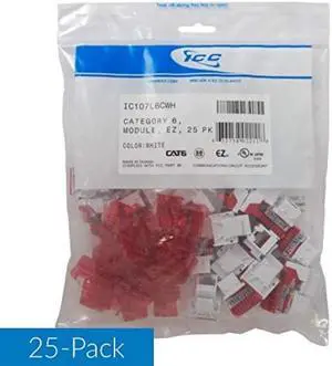 Power Gear Telephone Line Cord, 2 Pack, 25 Feet, Phone Cord, Modular Jack Ends, Works for Phone, Modem or Fax Machine, for Use in Home or Office, Satin, 46068