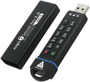 Apricorn Aegis Secure Key 30 GB FIPS 140-2 Level 3 Validated 256-bit Encryption USB 3.0 Flash Drive (ASK3-30GB