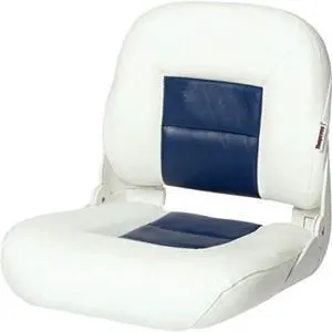 Tempress 54678 Navistyle Low-Back Boat Seat - White/Blue