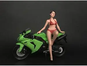 Hot Bike Model Elizabeth Figurine for 1/12 Scale Motorcycle Models by American Diorama
