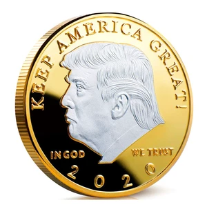 Commander in Chief 2020 Donald Trump Commemorative Silver on Gold Coin Commander in Chief 2020 Donald Trump Commemorative Silver on Gold Coin